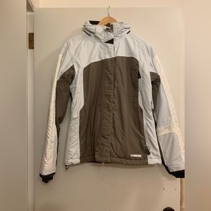 Women’s Orage Ski Jacket, blue and grey, size medium